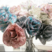 текстильные цветы